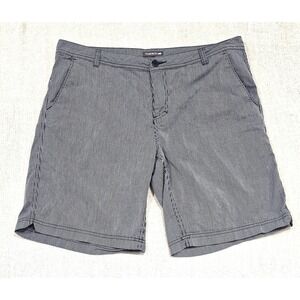 Toad & Co Mission Ridge Men's 34 Blue Striped Shorts Preppy Casual Cotton Blend